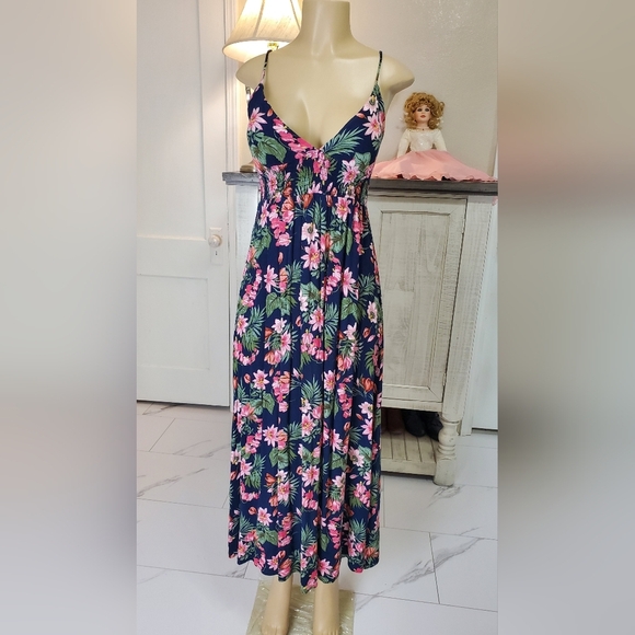 Floral Spaghetti Strap Dress - Picture 1 of 6